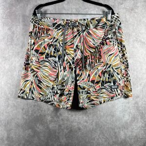 Saxx Betawave 2N1 Swim Boardshort Mens 34 Gray Slim Fit Lined BallPark Pouch